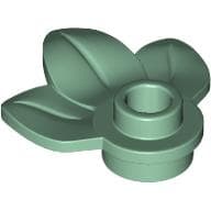 Plant, Plate 1 x 1 Round with 3 Leaves