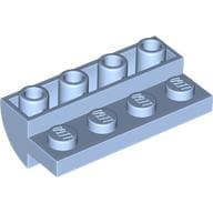 Slope Curved 2 x 4 Inverted with 1 x 4 Cutouts