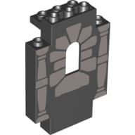 Panel 2 x 5 x 6 Wall with Window Stones and 2 Columns Print