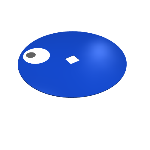 Circle with Eye Print