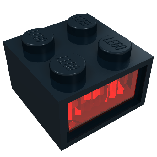 Light Brick 2 x 2 Type 2 12V with Red Diffusor