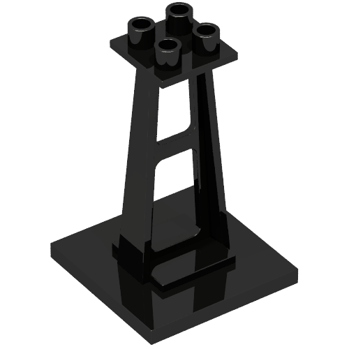 Support 4 x 4 x 5 Stanchion, Tall Studs