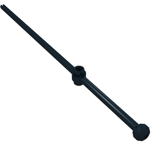 Bar 16L with Open Stud, Towball, and Slit [aka Windsurfer Mast]