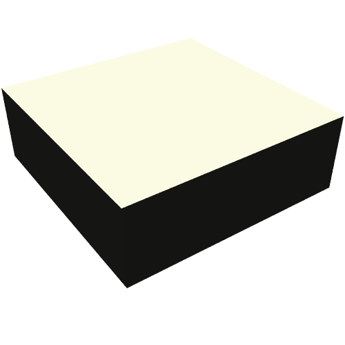 Tile 1 x 1 with White Square print