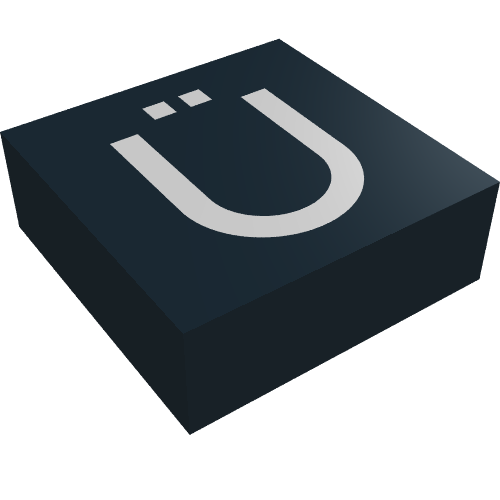 Tile 1 x 1 with Letter Ü Print