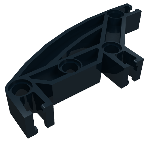 Znap Beam 8, 4 Holes, 3 Bends, Curved