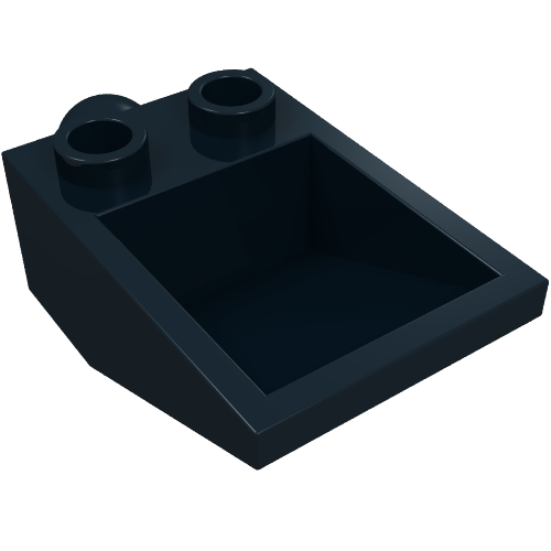 Construction Vehicle Bucket, Slope Inverted 33° 3 x 2 Hollow with Towball (Arm Piece)