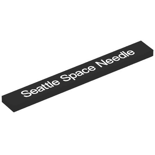 Tile 1 x 8 with 'Seattle Space Needle' Print