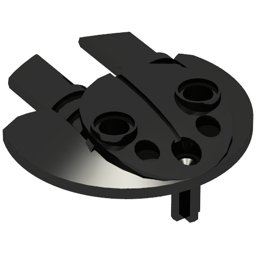 Large Figure Shield 5 x 5 with Dual Round Prongs