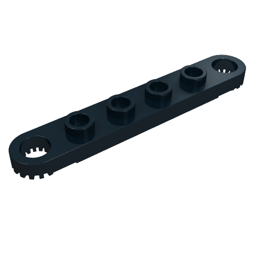 Technic Plate 1 x 6 with Toothed Ends