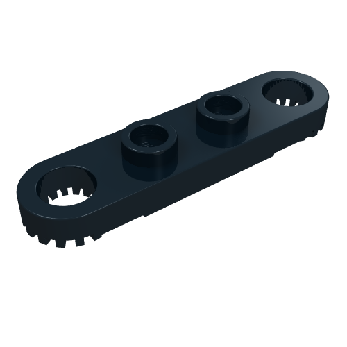Technic Plate 1 x 4 with Toothed Ends