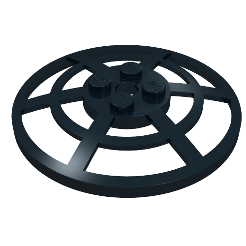 Dish 6 x 6 Inverted, Radar / Webbed [No Anti-studs]