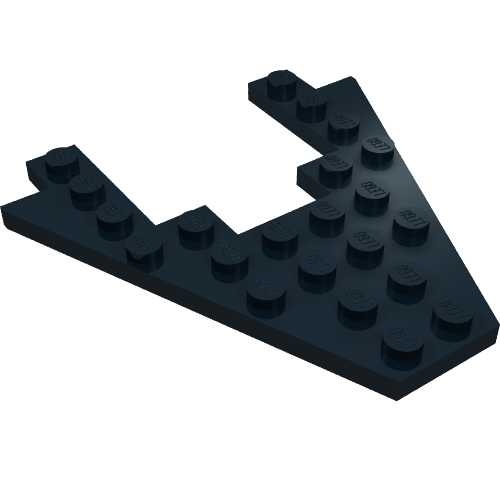 Wedge, Plate 8 x 8 with 4 x 4 Cutout