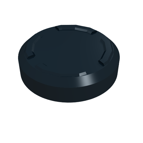 Large Figure Accessory, Hockey Puck [No Axlehole]