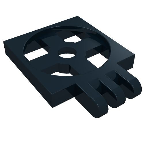 Turntable 2 x 2 Plate with Hinge, Base [3 Fingers]