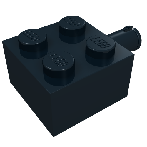 Brick Special 2 x 2 with Pin and No Axle Hole