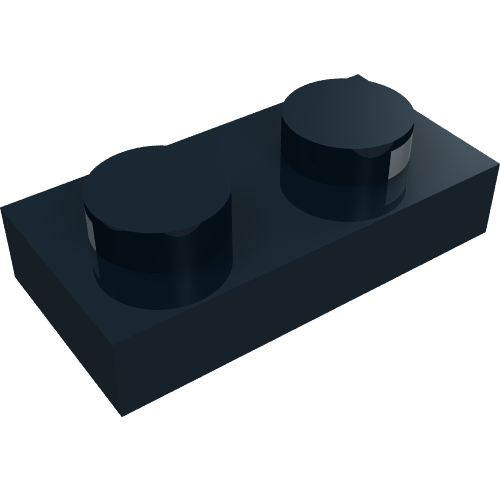 Plate 1 x 2 with Electric Contacts