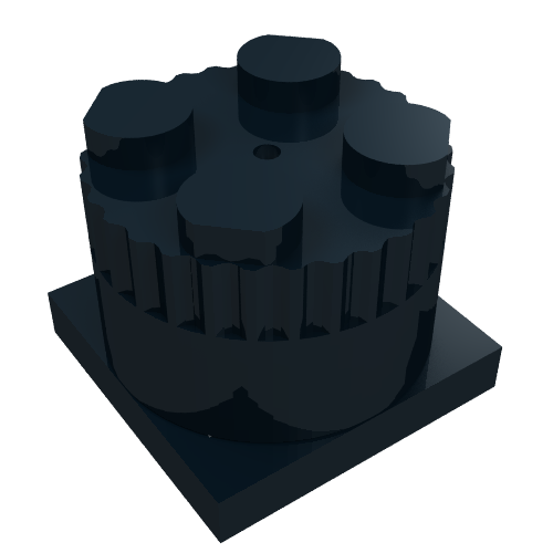 Sound Brick, Round, 9V 2 x 2 x 1 1/3 with Two Town Police Noises