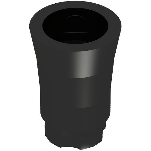 Plant, Palm Tree Trunk - Short Connector, Axle Hole with 2 Inside Prongs