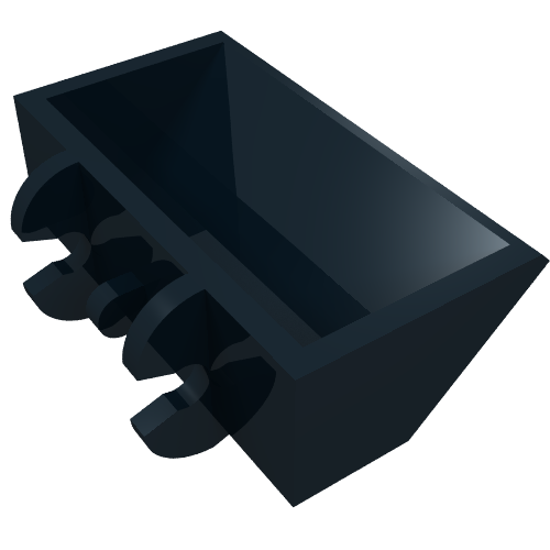 Construction Vehicle Bucket Smooth 2 x 4 x 1