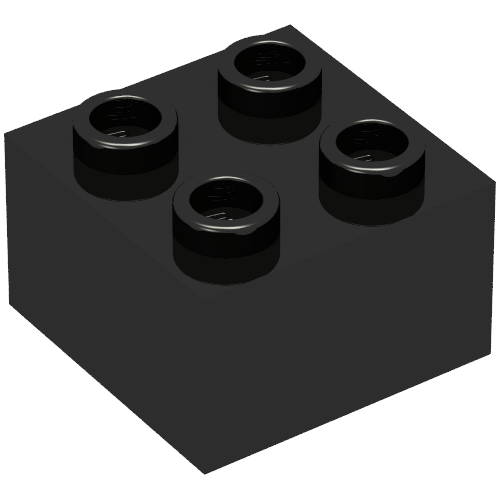 Minitalia Brick 2 x 2 with Bottom X Support