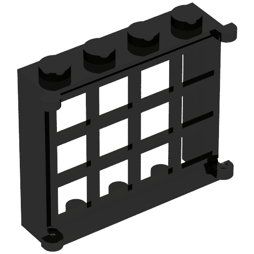 Minitalia Window 1 x 4 x 3 with 12 Panes