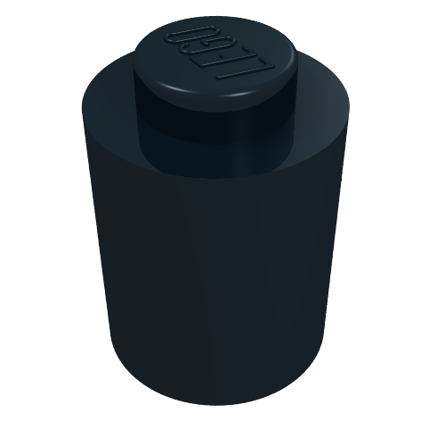 Brick Round 1 x 1 Solid Stud, No Bottom Groove