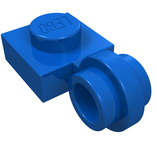 Plate Special 1 x 1 with Clip Light, Bar Hole [Thin Ring]