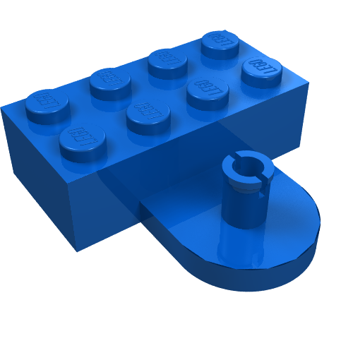 Brick Special 2 x 4 with Coupling, Male