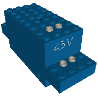 Motor, Train, 4.5V 12 x 4 x 4 Type I with '4.5V' Print