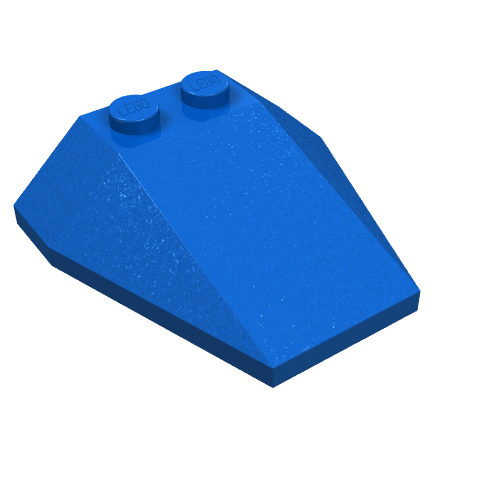 Wedge Sloped 4 x 4 Triple, No Stud Notches