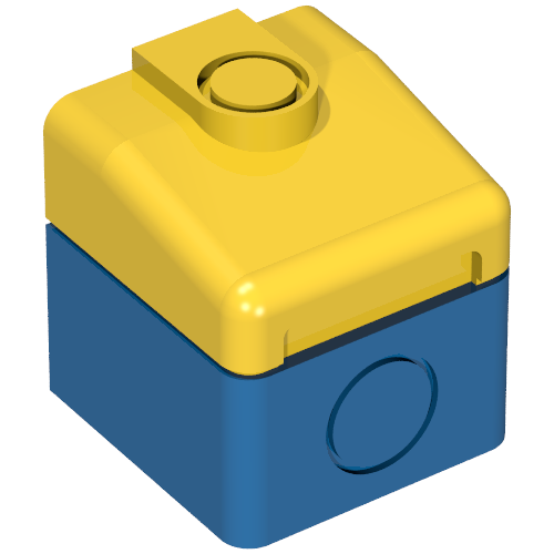 Duplo Train Cabin End with Yellow Top