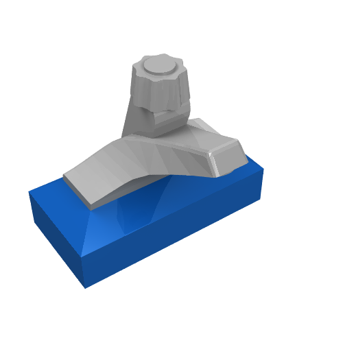 Tap 1 x 2 Base with Light Gray Spout