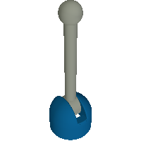 Lever Small Base with Light Gray Lever