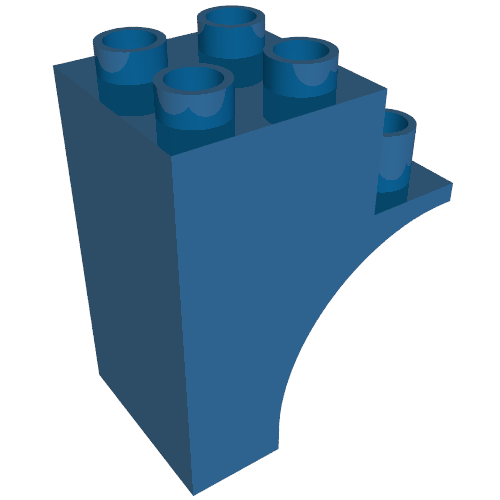 Duplo Brick Arch Half 2 x 3 x 3