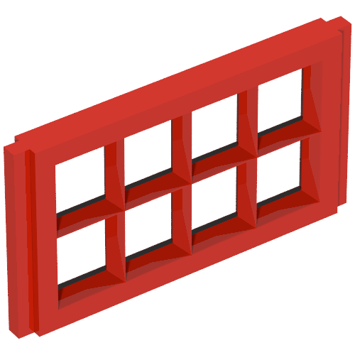 Window Pane 1 x 4 x 2 for Slotted Bricks