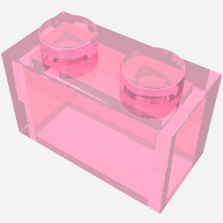 Brick 1 x 2 without Bottom Tube