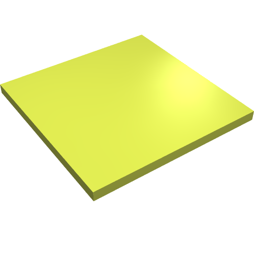 Tile 6 x 6 with Central Bottom Tube