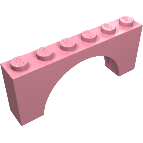 Brick Arch 1 x 6 x 2 - Thick Top with Reinforced Underside