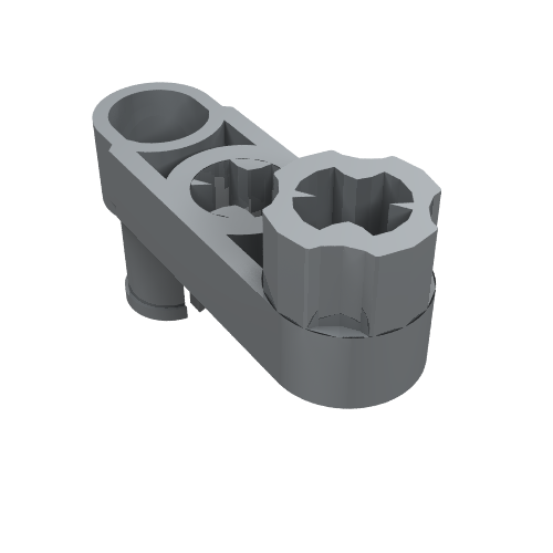 Technic Beam 3 x 0.5 Liftarm with Boss and Pin / Crank