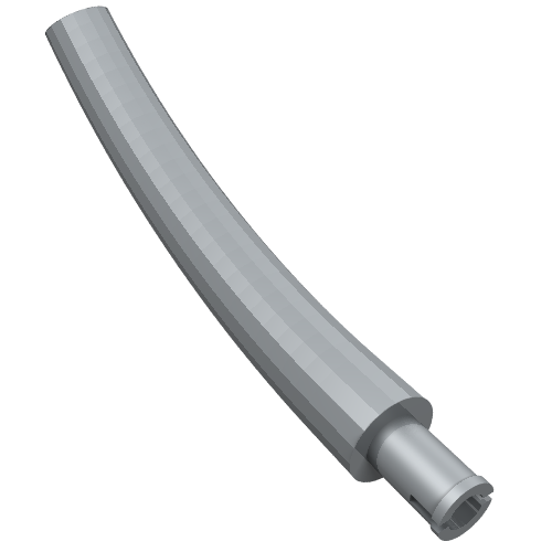 Animal Body Part / Plant, Tail / Neck / Branch / Trunk, Middle Section with Pin, Round Pin Hole