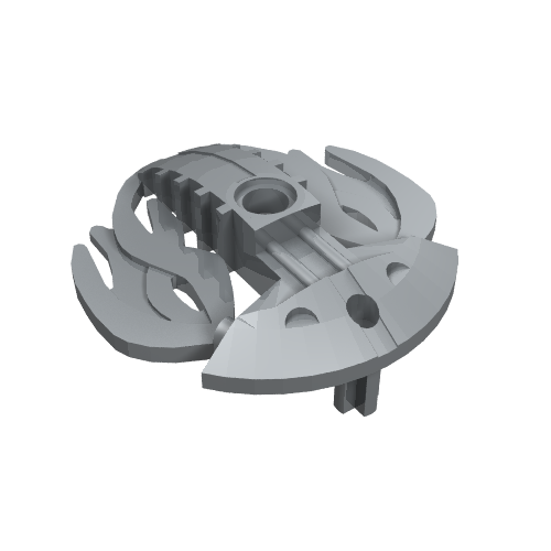 Large Figure Shield 5 x 5 with Flames Twin