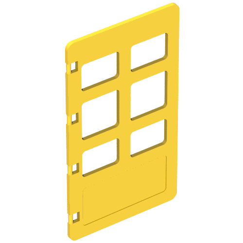 Duplo Door 1 x 3 1/2 x 5 1/3 with Six Panes