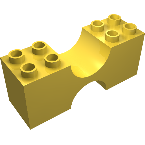 Duplo Brick 2 x 6 x 2 Double Concave