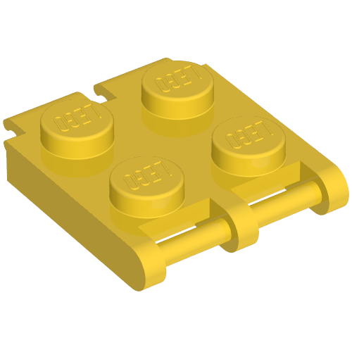 Scala, Plate Special 2 x 2 with End Bar and End Clips (Human Bracelet Segment)