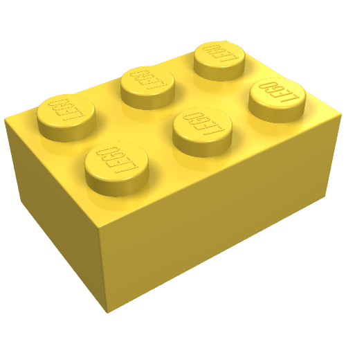 Brick 2 x 3 without Cross Supports