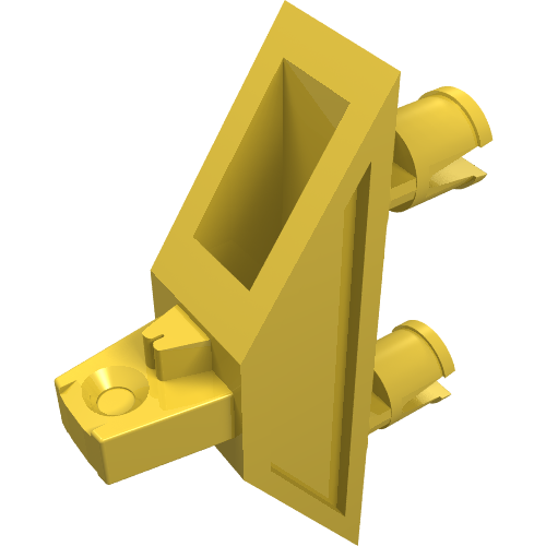 Technic Connector 3 x 1 x 4 with Two Pins and Click Hinge
