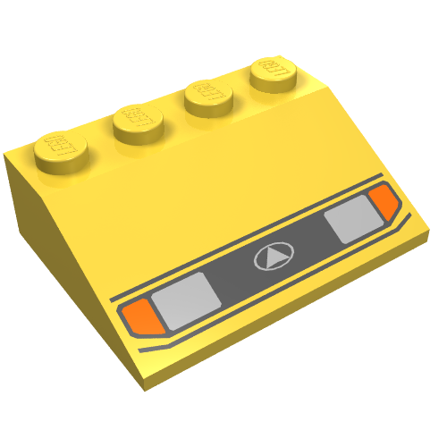 Slope 33° 3 x 4 with Headlights Print