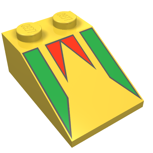 Slope 33° 3 x 2 with Freestyle Flag Print