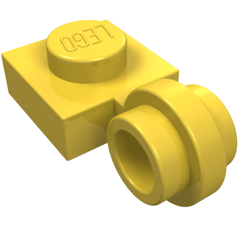 Plate Special 1 x 1 with Clip Light, Bar Hole [Thin Ring]